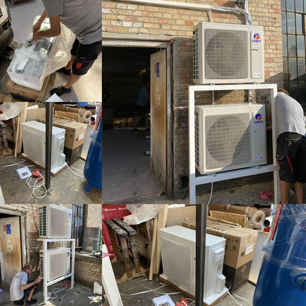 Kereskedelmi klímatelepítés – Kárpitos műhely, Kőbánya